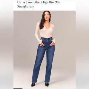 Abercrombie Curve Love 90’s Ultra High Rise Jean